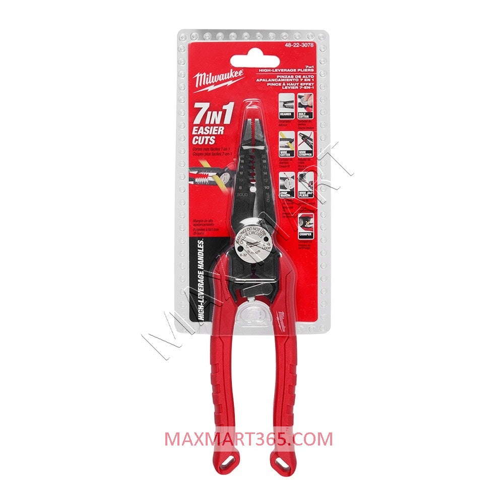 Milwaukee 48-22-3078 7-in-1 High Leverage Combination Pliers