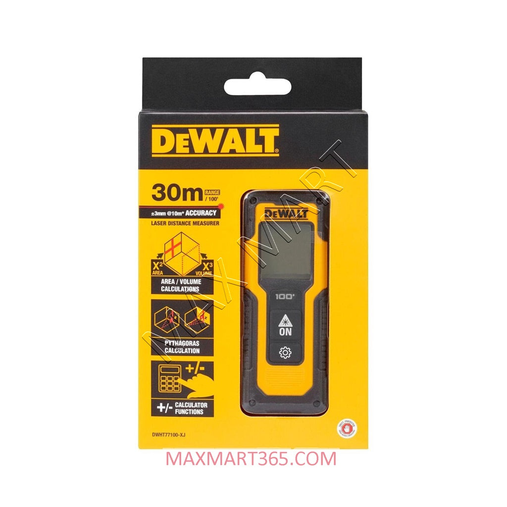 DEWALT 100ft 30m Red Laser Distance Measurer DWHT77100-CN