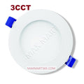 4-Inch 3CCT LED Recessed Slim PotLight with Junction Box, Dimmable, 3000K/4000K/5000K, IC Rated, ETL Certified, Damp Rated, Indoor/Outdoor
