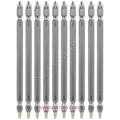 6-Inch Magnetic Double-Ended Alloy Steel Impact Screw Driver Bits Set - Phillips #2 + Square #2