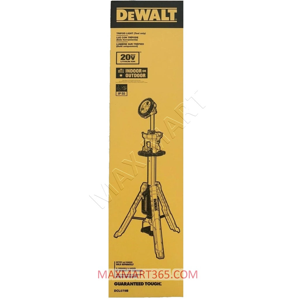 DEWALT DCL079B 20V Cordless LED Tripod Light Work Light (Tool Only)