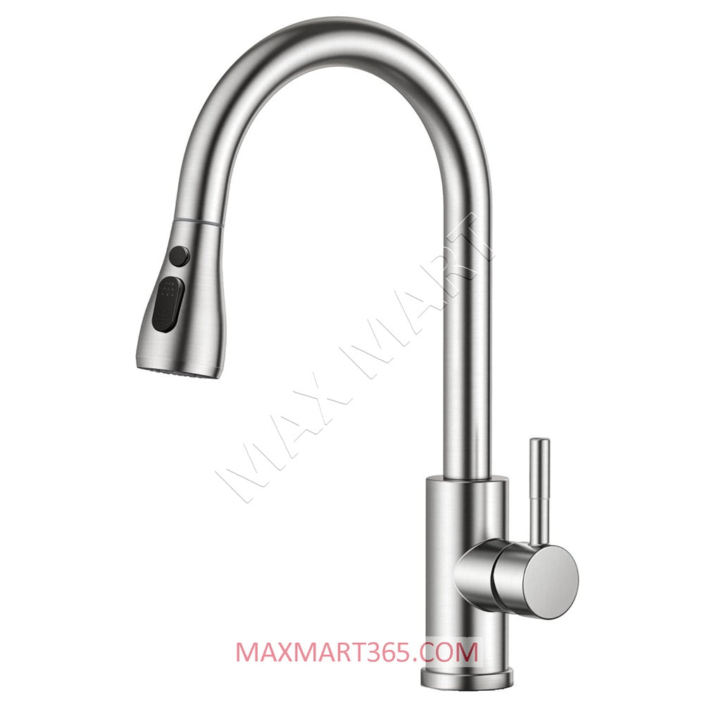 Premium Single-Handle Kitchen Faucet with Pull-Down Sprayer