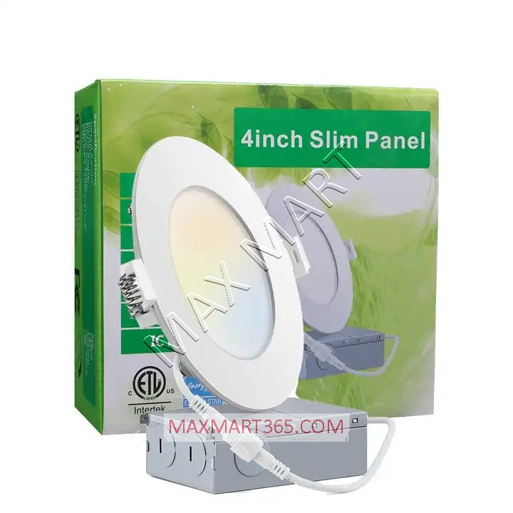 4-Inch 3CCT Dimmable 9W Slim LED Recessed Potlight, 3000K 4000K 5000K
