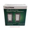 Lutron Diva LED+ Single-Pole or 3-Way Dimmer Switch for Dimmable LED/Halogen/Incandescent (2-Pack) DVCL-153P DVCL-153P-WH-2-C - White