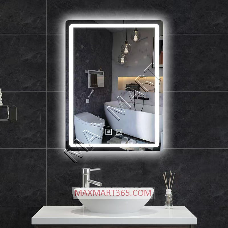 LED Bathroom Vanity Mirror with Anti-Fog, Backlit Lights, and Touch Sensor, Adjustable Warm/Natural/White