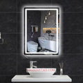 LED Bathroom Vanity Mirror with Anti-Fog, Backlit Lights, and Touch Sensor, Adjustable Warm/Natural/White