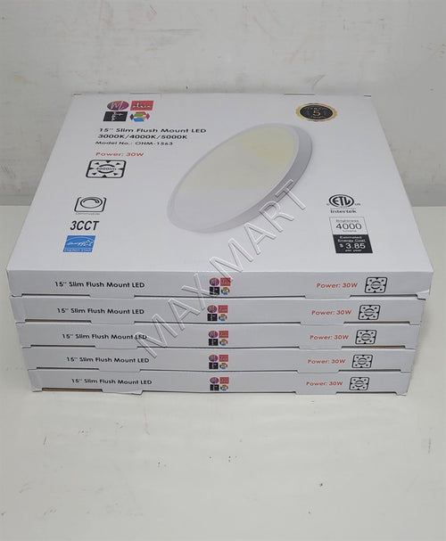 12-inch 24W 3CCT LED Dimmable Flush Mount Ceiling Light Lamp for Bedroom, Bathroom, Laundry etc