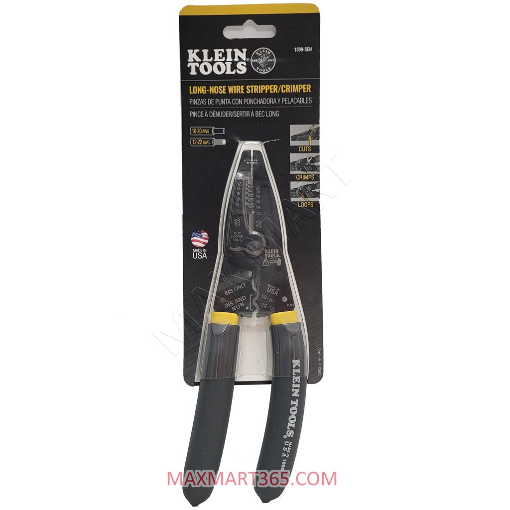 Klein Tools Klein-Kurve 长鼻剥线钳、电线剪钳、压接工具 1009SEN