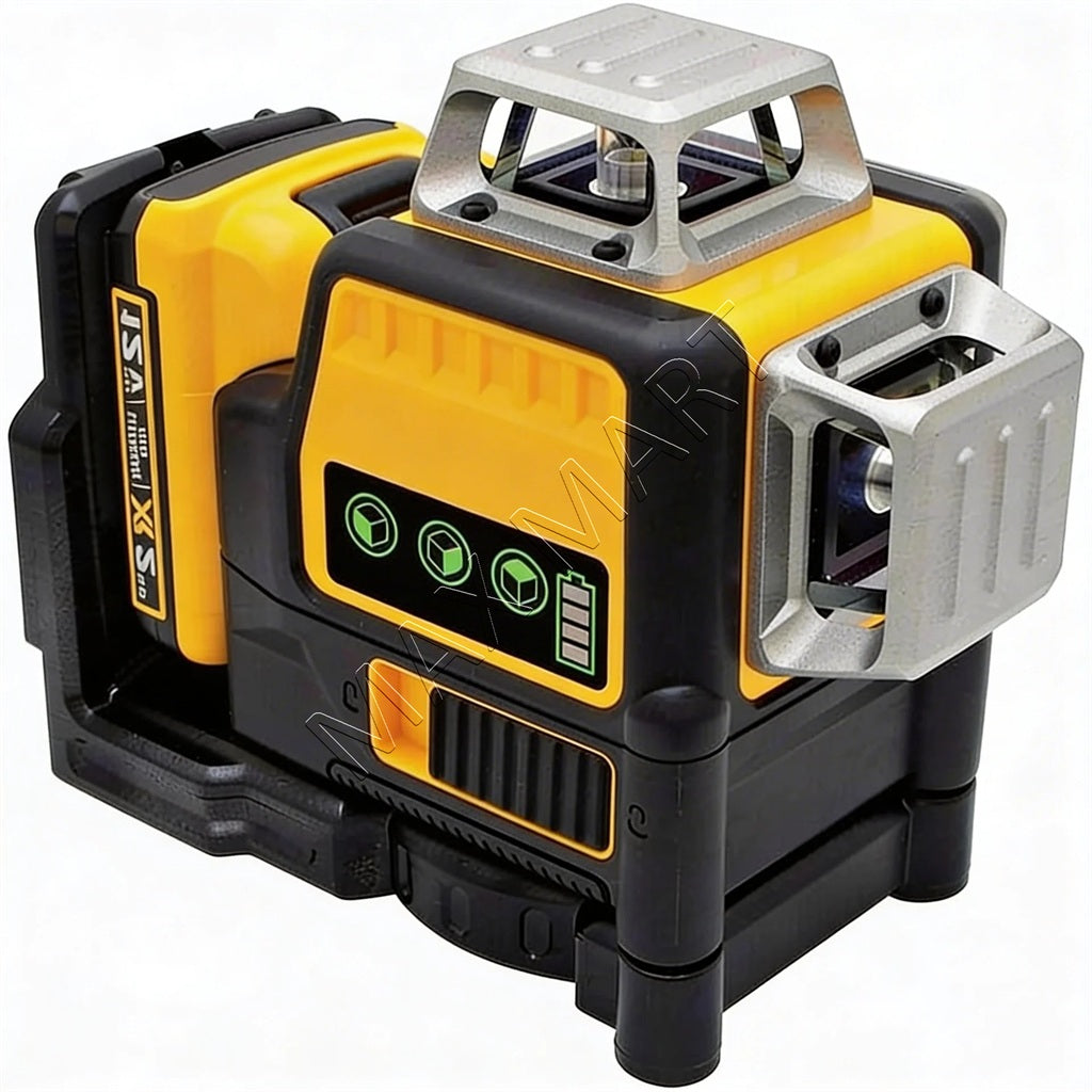 12V 100ft Green 360 Degree 3-Beam Self-Leveling Laser Level Kit for DeWalt Replacement