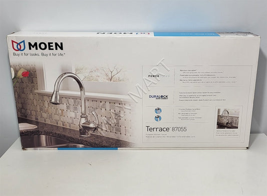 MOEN Terrace 87055 下拉式厨房水龙头 - 镀铬