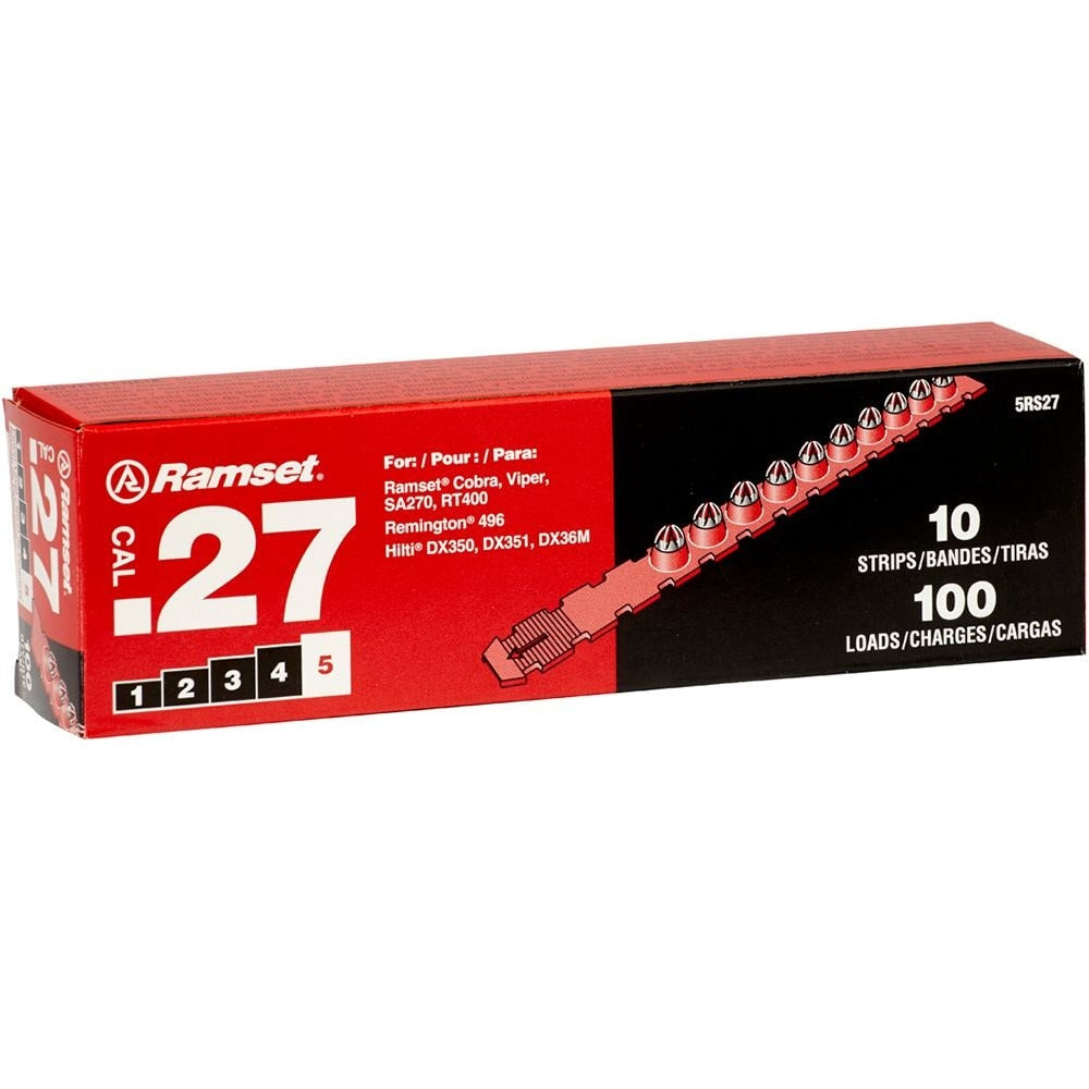 Ramset .27 Caliber Strip Shot Load (100-Pack) - Red