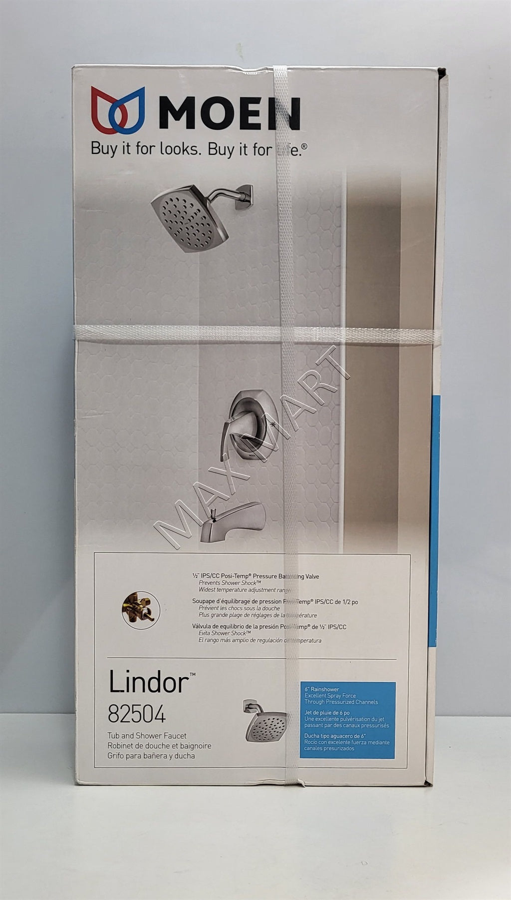 Moen Lindor 82504 1-Handle Bathtub and Shower Faucet (Valve Included) - Chrome