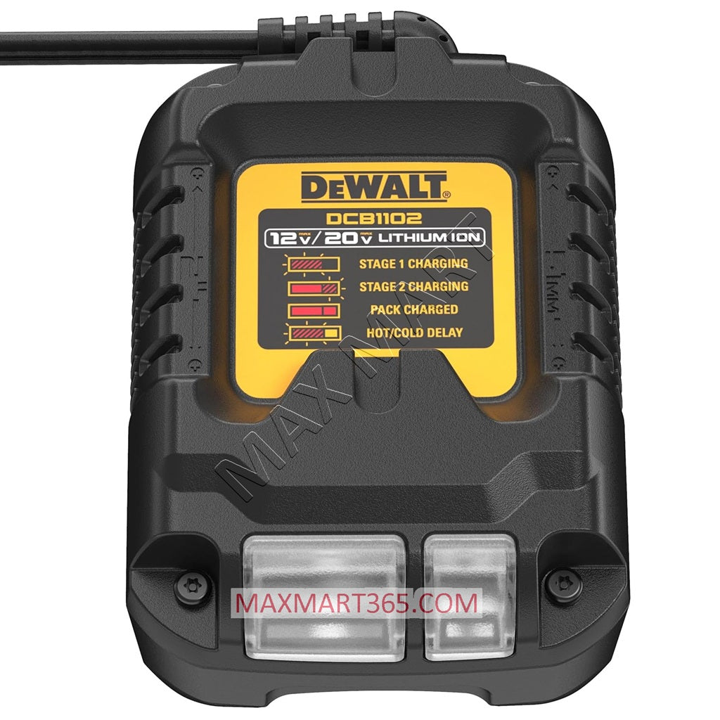 DEWALT DCB1102 12V/20V/60V 2.0-Amp 2Amp Charger