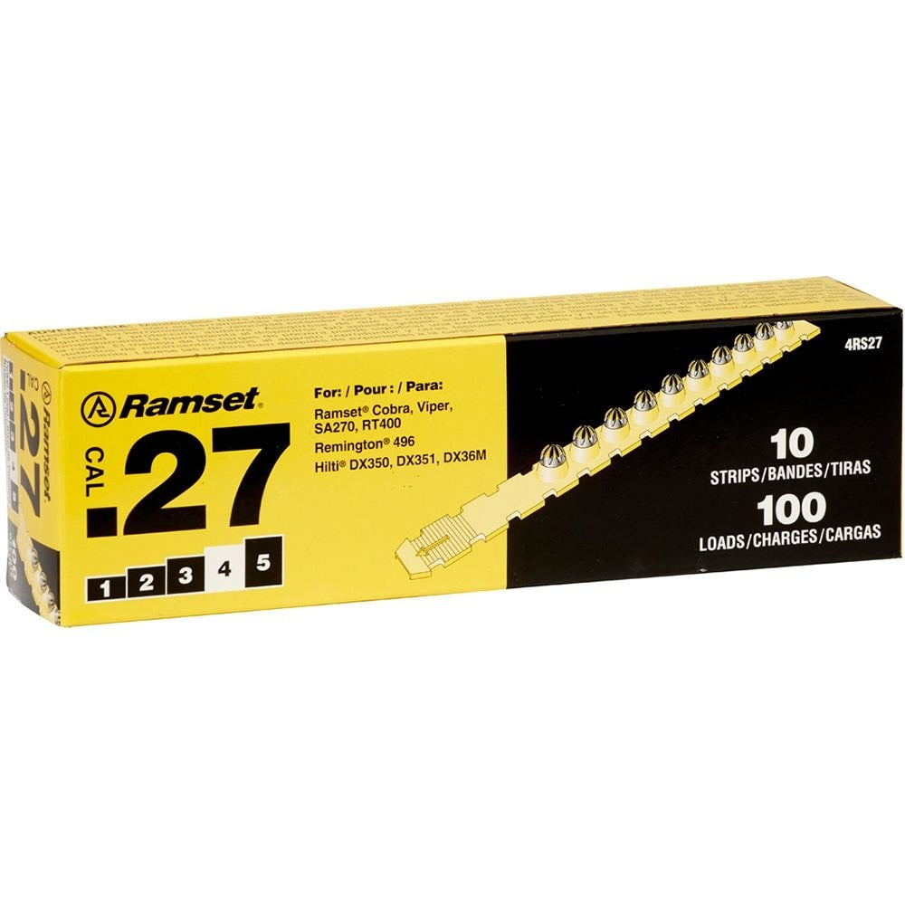 Ramset .27 Caliber Strip Shot Load (100-Pack) - Yellow