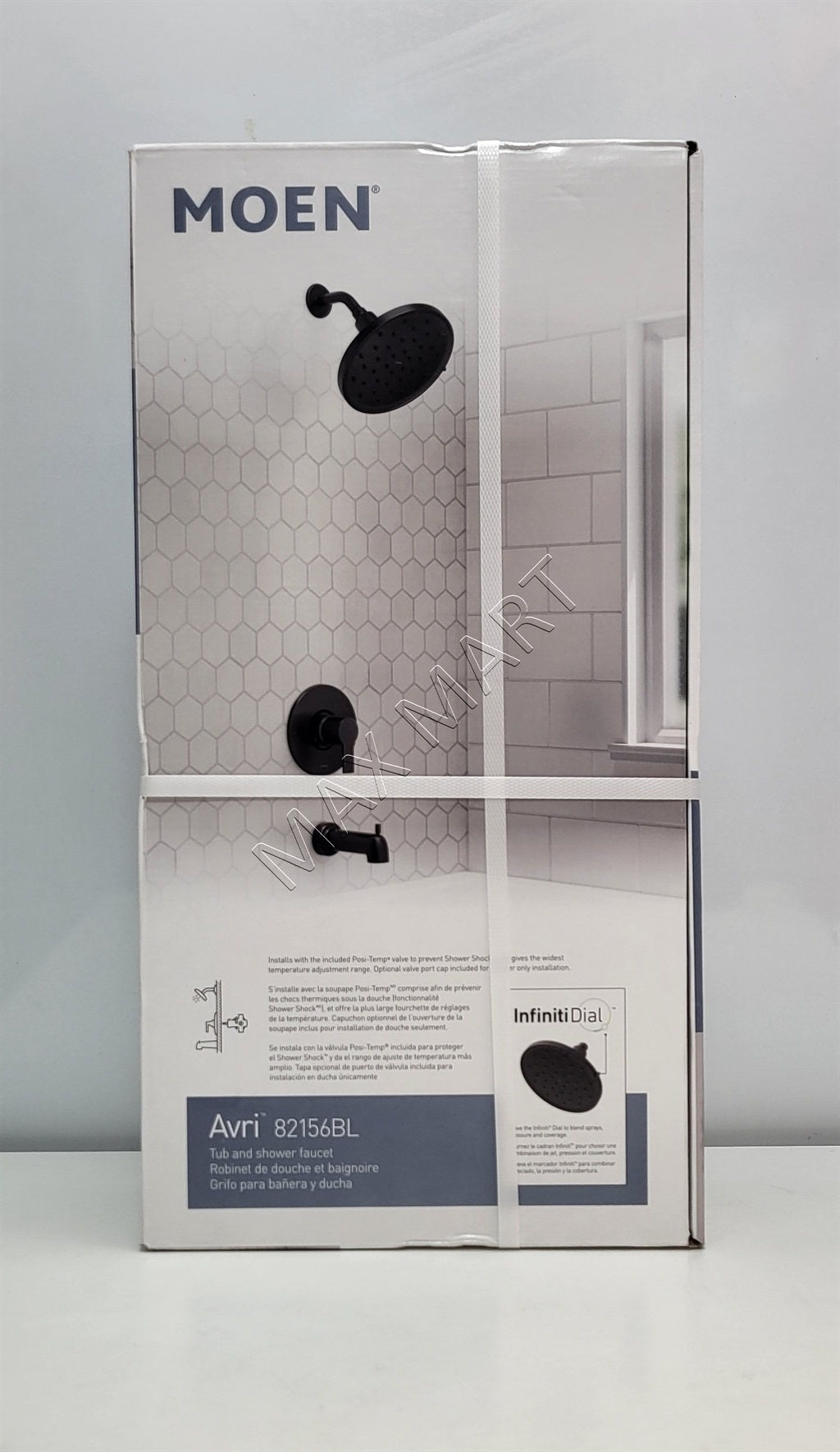 Moen Avri 82156BL Magnetix 1-handle Bathtub and Shower Faucet (Valve Included) -  Matte Black