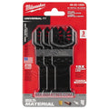 Milwaukee 49-25-1233 Multi-Tool Oscillating Titanium Bi-Metal Multi-Material Wood/Metal Cutting Blade (3-Pack)