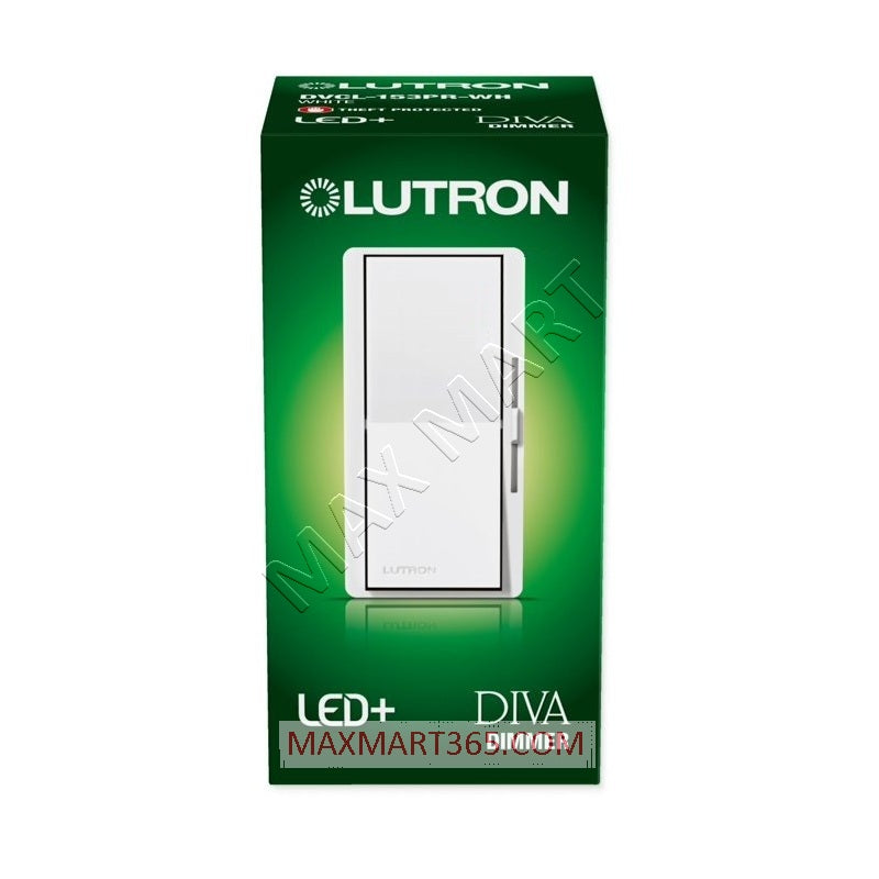 Lutron DIVA LED+ Dimmer Switch, Single Pole/3 Way, DVCL-153PR