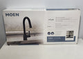 MOEN Adler 87233BL Pull-Down Sprayer Kitchen Faucet with Power Clean and Reflex - Matte Black