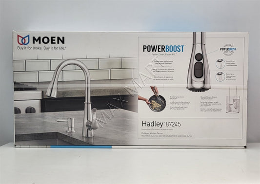 Moen Hadley 87245 Pull-Down Kitchen Faucet with Power Boost - Chrome