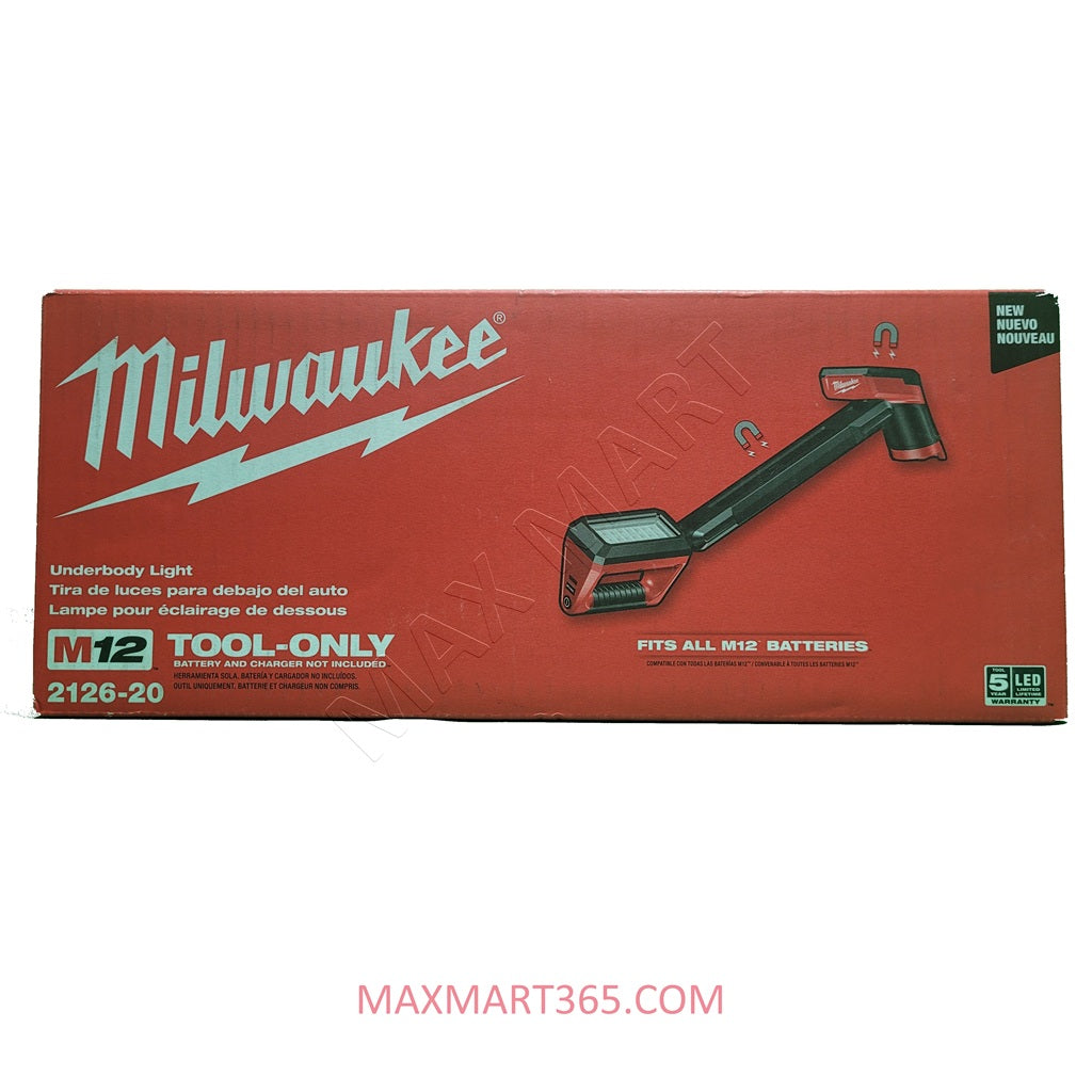 Milwaukee 2126-20 M12 Cordless 1,200-Lumens LED Underbody Light (Tool Only)