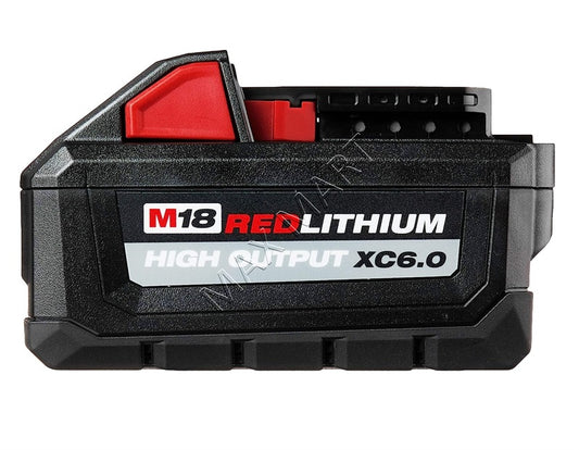 Milwaukee M18 18V Lithium-Ion Extended Capacity (XC) HIGH OUTPUT 6.0Ah 6Ah Battery 48-11-1865