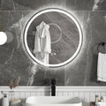 Round LED Bathroom Vanity Mirror with Backlit Lighting, Anti-Fog, Touch Sensor, Memory Function & 3 Color Temperature (Warm/Natural/White)