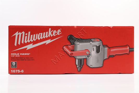 Milwaukee 1675-6 Hole Hawg 7.5-Amp 1/2-Inch Joist and Stud Drill Heavy-Duty Corded Drill