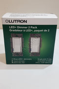 Lutron Diva LED+ Single-Pole or 3-Way Dimmer Switch for Dimmable LED/Halogen/Incandescent (2-Pack) DVCL-153P DVCL-153P-WH-2-C - White