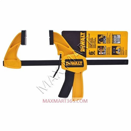 DEWALT 6-inch 100lbs Trigger Clamp with 2.43-inch Throat Depth DWHT83139