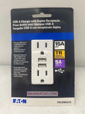 EATON ETN 15Amp Tamper-Resistant TR USBA Receptacle Outlet Plug TRUSBA15