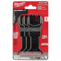 Milwaukee 49-25-1263 Titanium Bi-Metal Universal Fit Oscillating Metal Cutting Multi-Tool Blade Kit (3 Pack)
