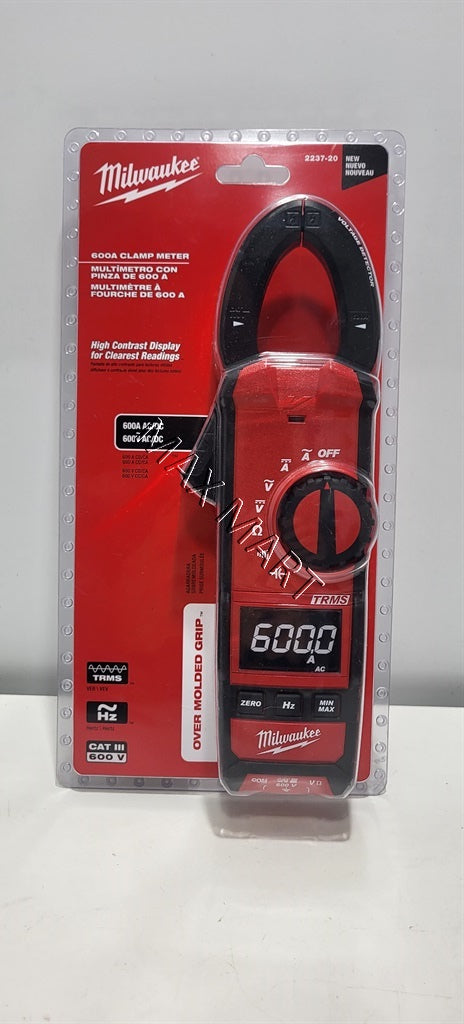 Milwaukee 2237-20 600 Amp 600A 600V AC/DC Digital Clamp Meter