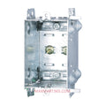 Single-Gang Gangable Steel Electrical Box, 1-Gang Rectangle Metal Device Box for Switch & Receptacle