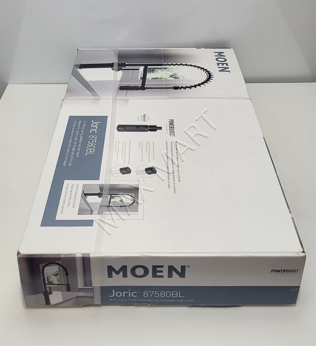 MOEN Joric 87580BL High Arc Pull-Down Kitchen Faucet with Sprayer - Matte black