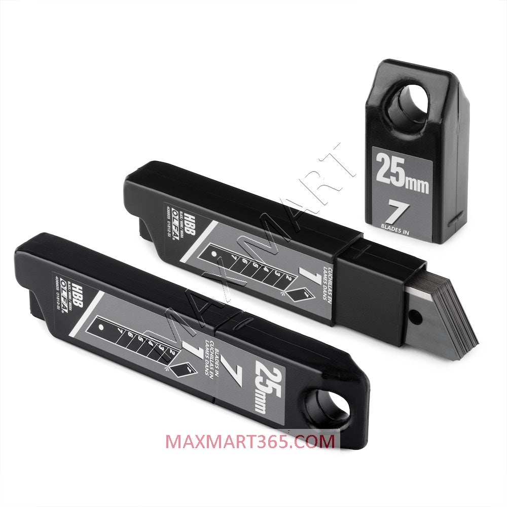 Olfa 25mm Snap-Off Ultra-Sharp Black Blades - 40 pack