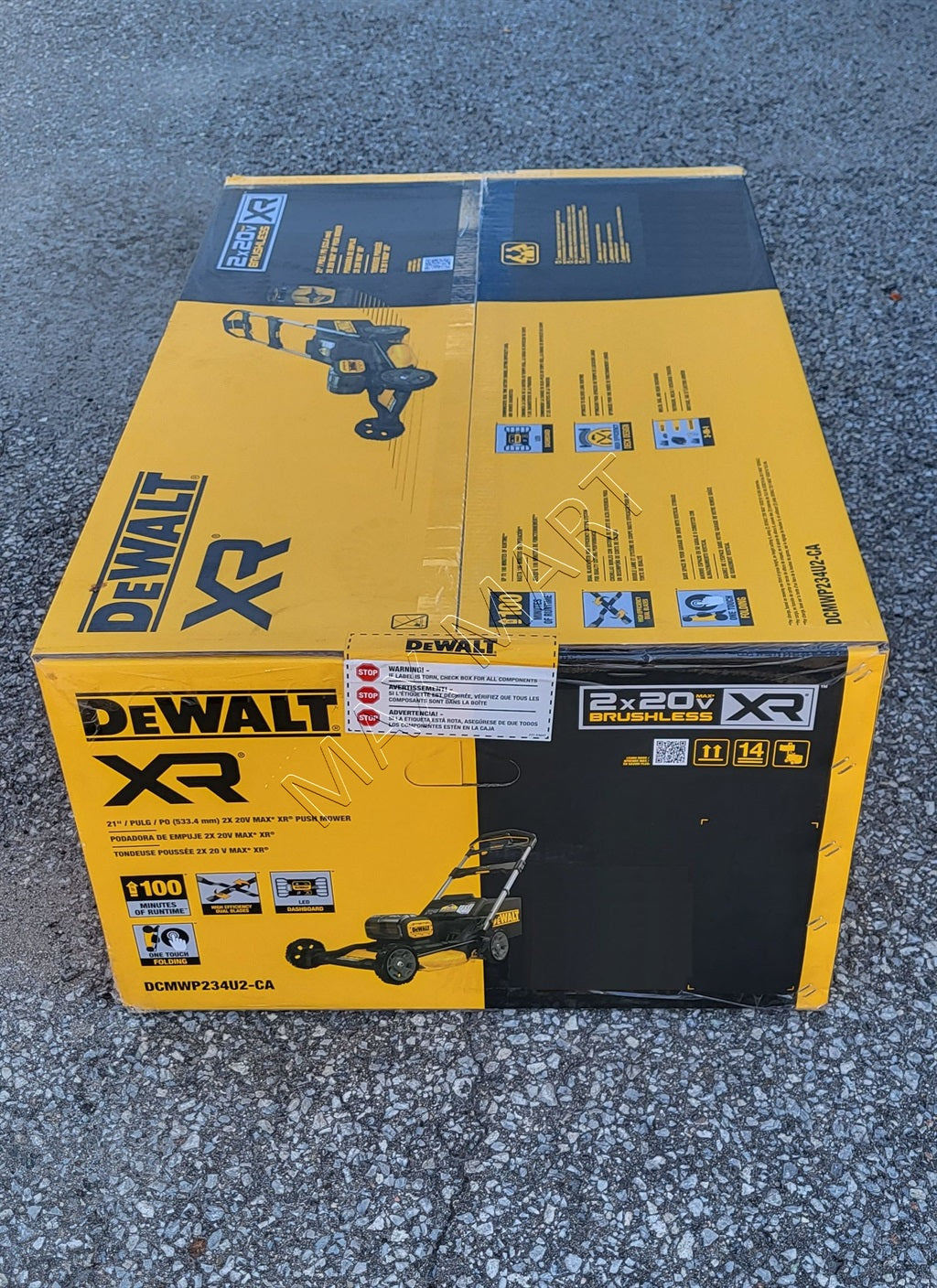 DEWALT 20V XR Brushless Cordless 21-1/2-inch Lawn Mower Lawnmower (Tool Only) DCMWP234U2-CA