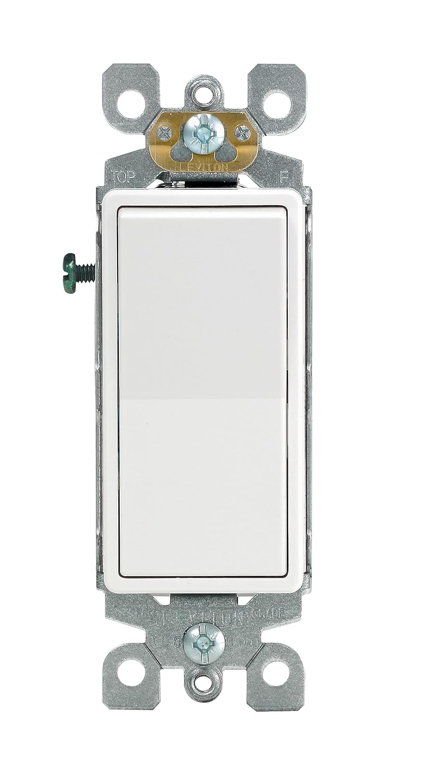 Leviton 15安培三路装饰型白色灯开关 5603-2W