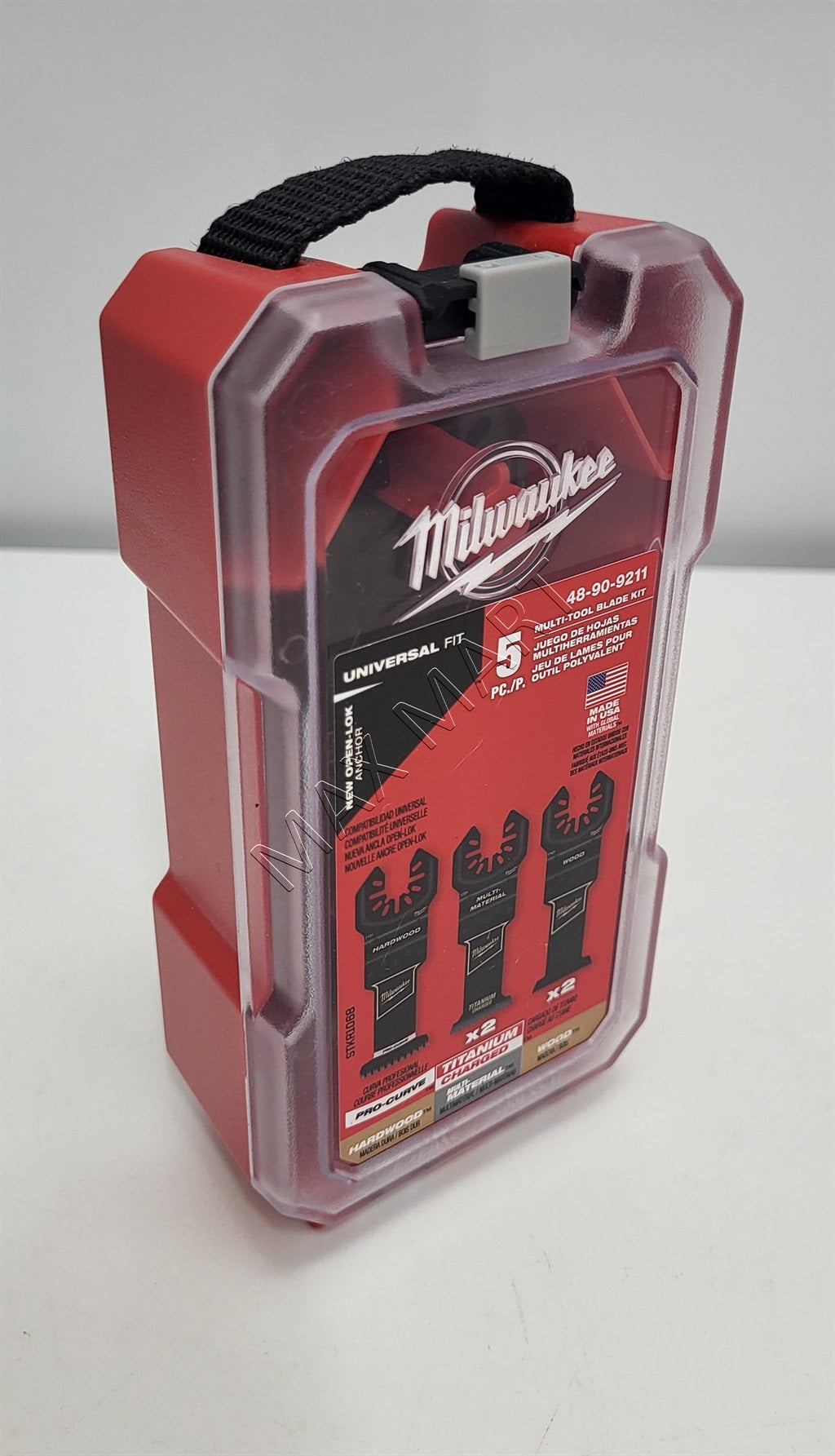 Milwaukee 49-10-9211 Oscillating Multi Tool Multi-Material, Wood, and Hardwood Blade Kit (5 Pack)