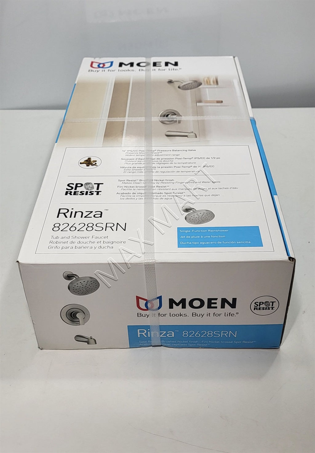 Moen Rinza 82628SRN Single-Handle 1-Handle Bathtub Shower Faucet (Valve Included) - Brushed Nickel