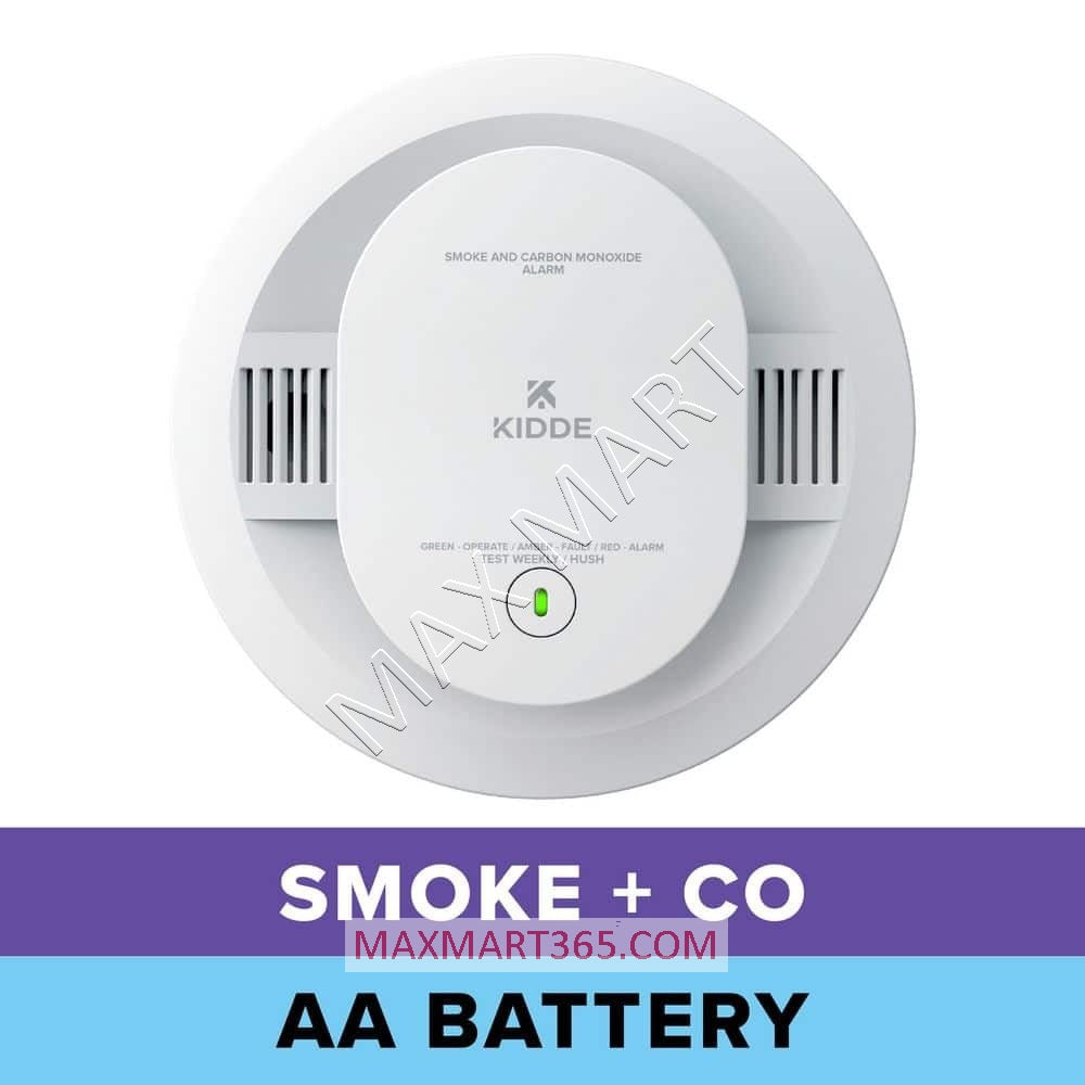 KIDDE 2-in-1 2in1 Smoke and Carbon Monoxide (CO) Alarm, AA Battery Powered