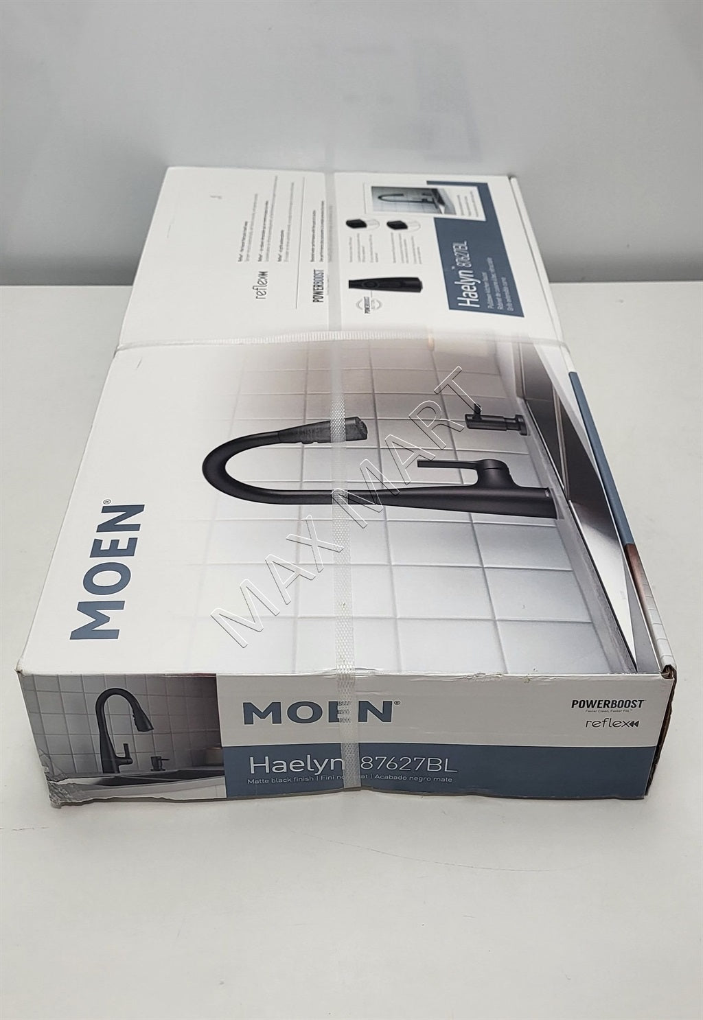 MOEN Haelyn 87627BL Pull-Down Sprayer Kitchen Faucet with Soap Dispenser - Matte Black