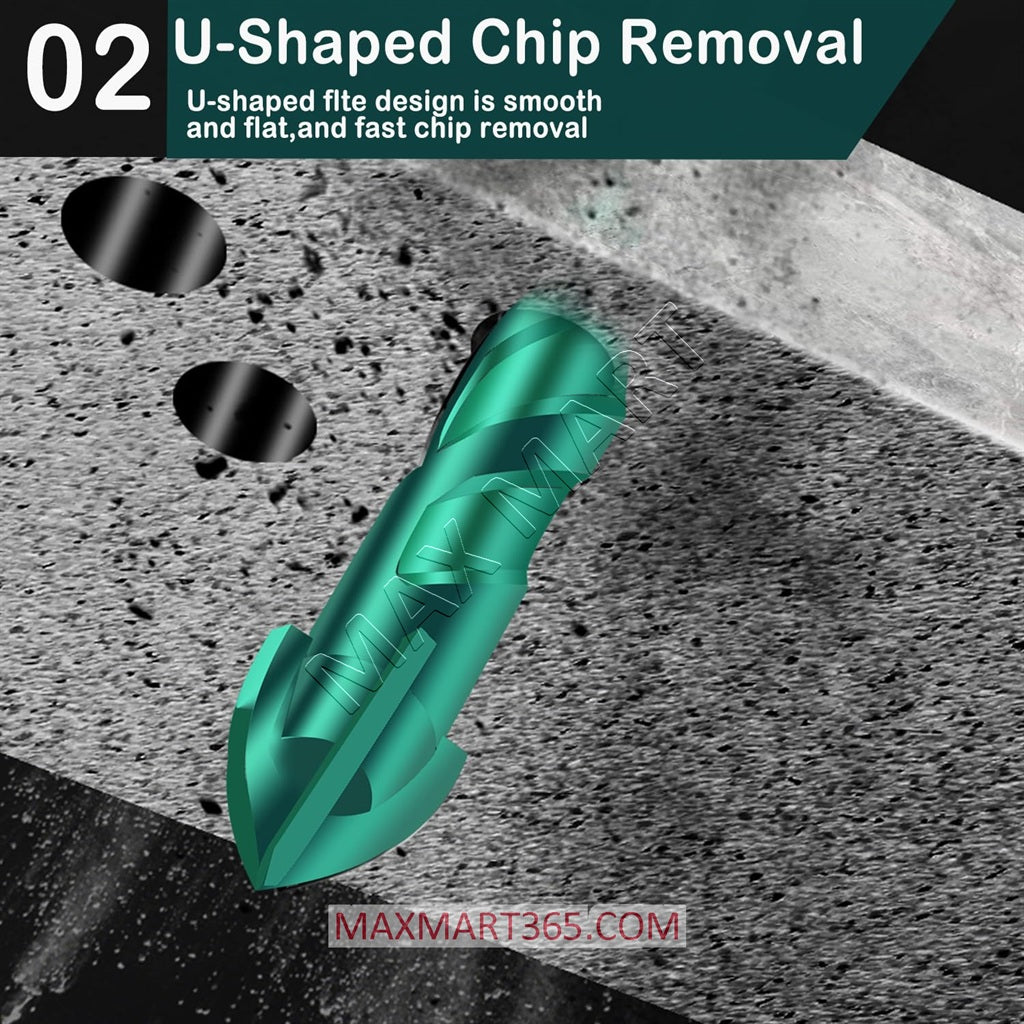 Tungsten Carbide Tipped Masonry/Concrete Drill Bit Set for Ceramic Tile, Porcelain, Brick, Concrete, Glass