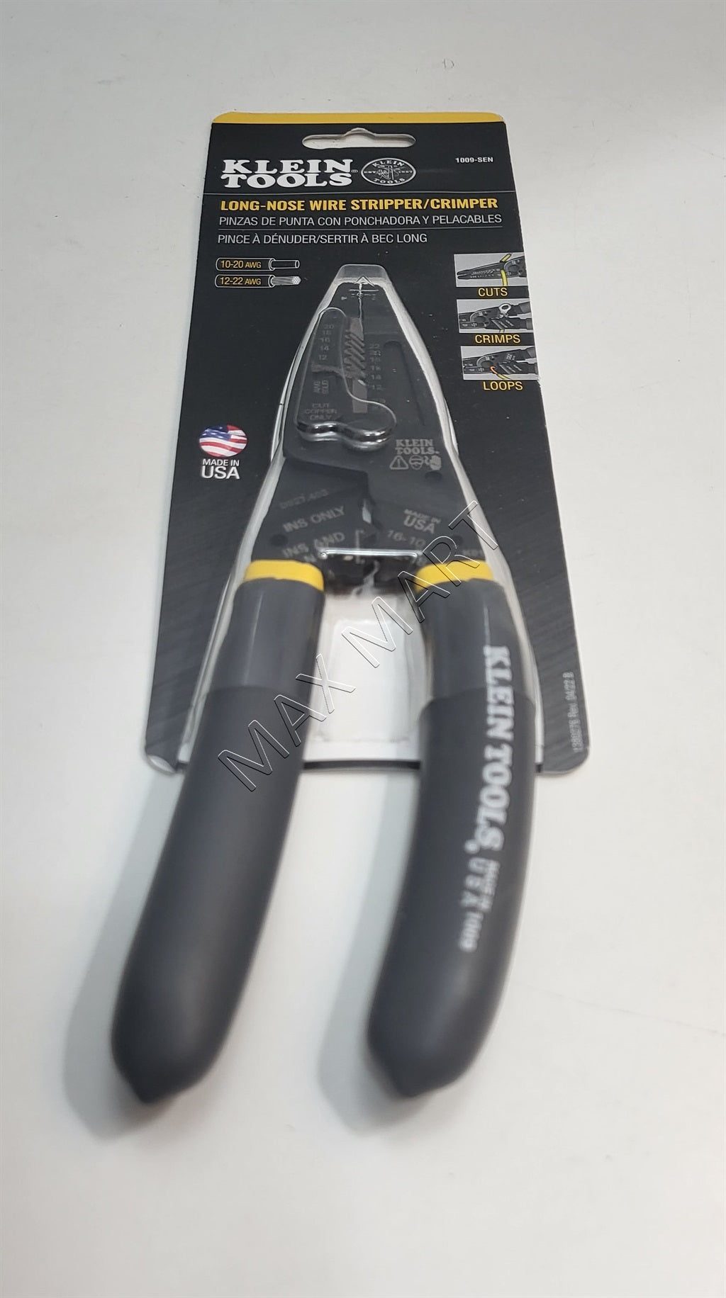 Klein Tools Klein-Kurve Long-Nose Wire Stripper, Wire Cutter, Crimping Tool 1009SEN