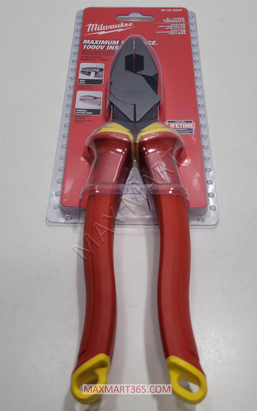 Milwaukee 48-22-2209 1000V Insulated 9" Lineman's Pliers