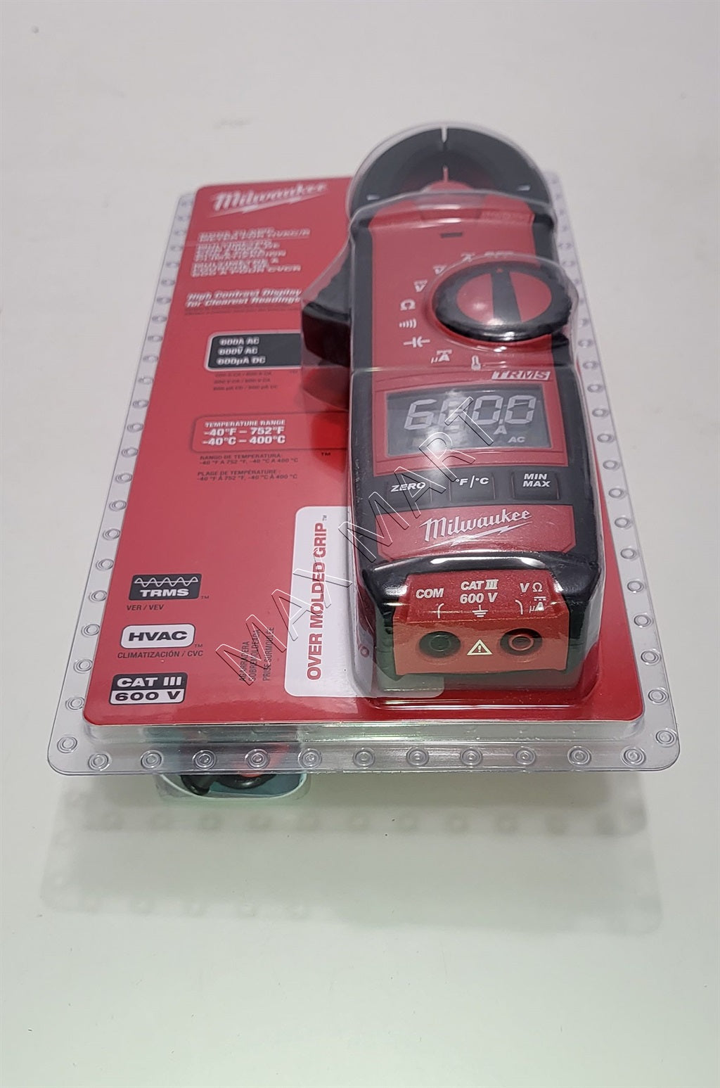 Milwaukee 2236-20 600 Amp 600A 600V AC/DC Digital Clamp Meter for HVAC and Refridgeration