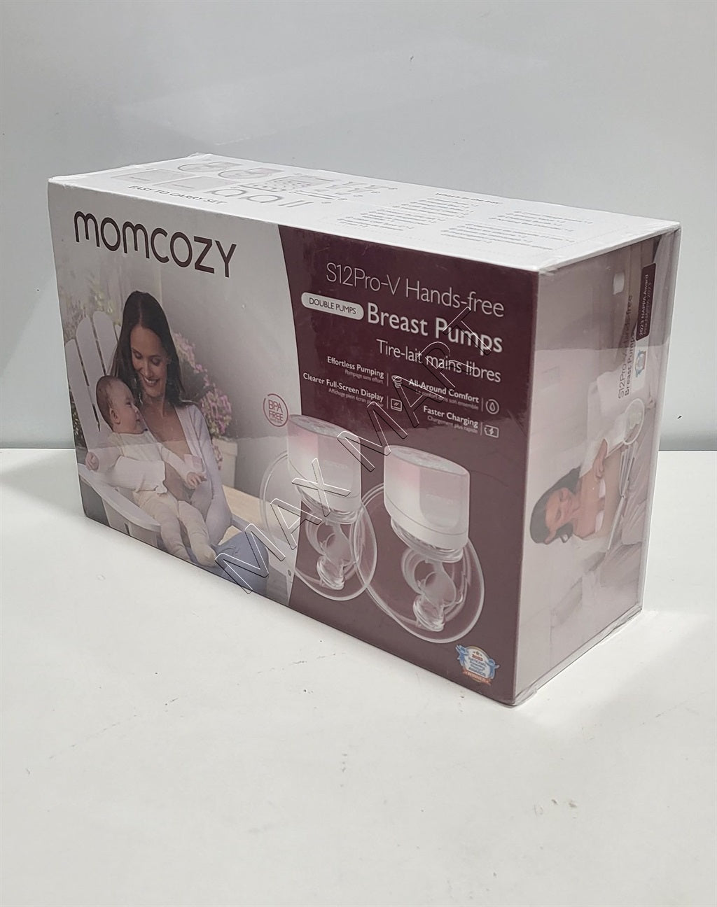 Momcozy S12 Pinky Pro Hands Free Breast Pump, Electric Wearable Double Wireless Pump 24mm