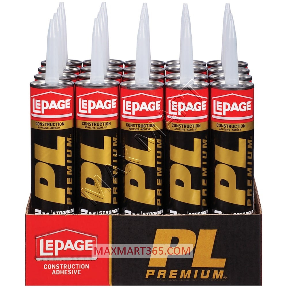 LePage PL Premium Construction Adhesive, Interior/Exterior, Waterproof - 295ml