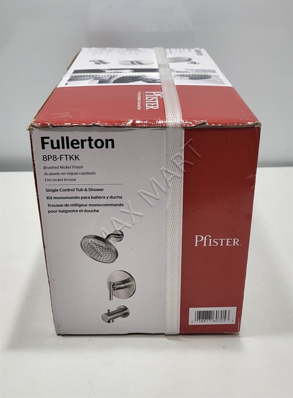 Pfister Fullerton 8P8-FTKK Bathtub Shower Faucet - Brushed Nickel (Valve Included)