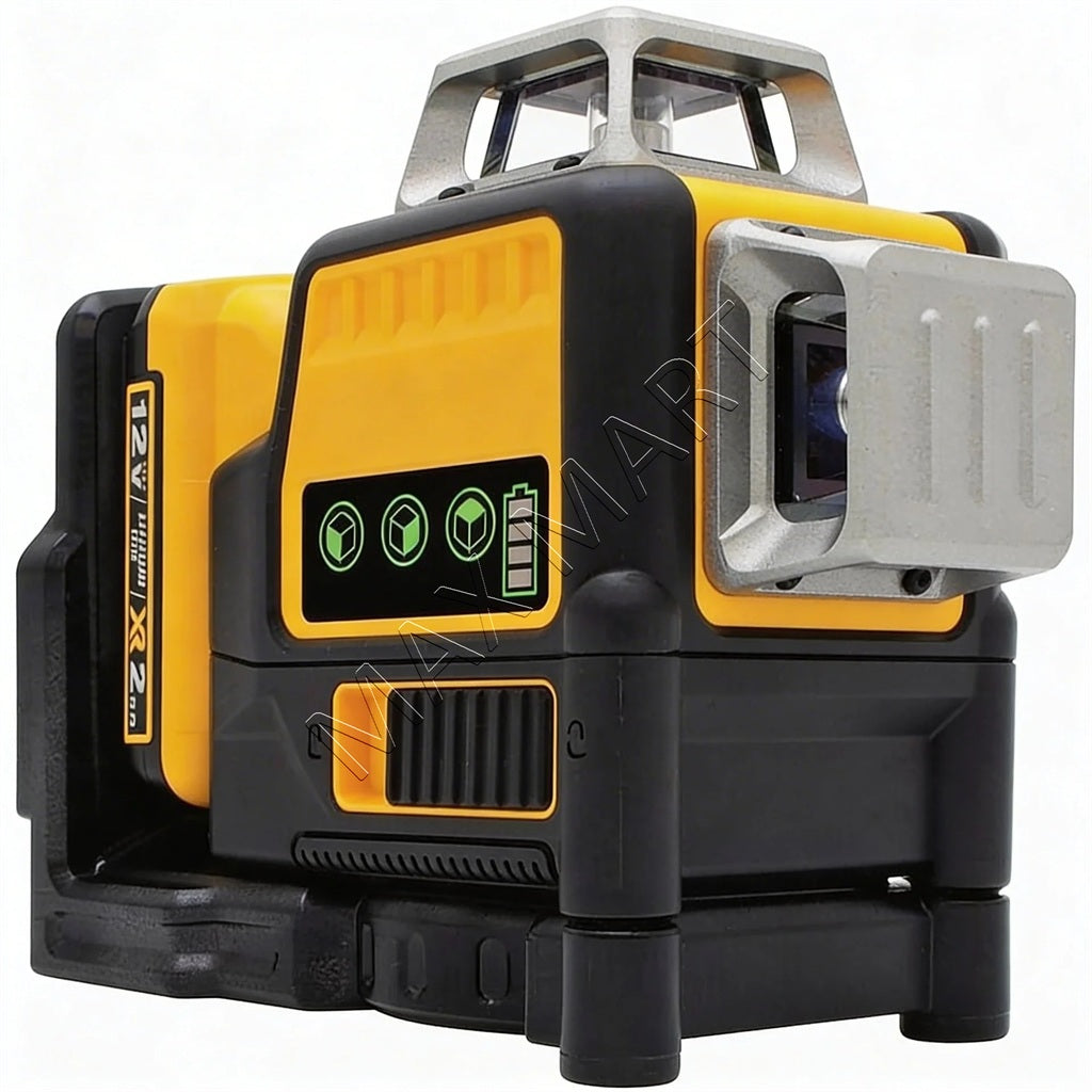 12V 100ft Green 360 Degree 3-Beam Self-Leveling Laser Level Kit for DeWalt Replacement