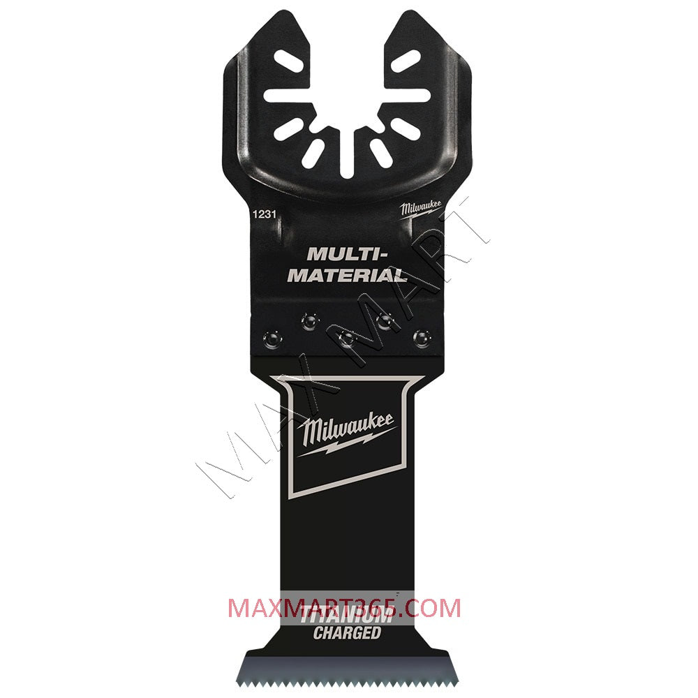 Milwaukee 49-25-1233 Multi-Tool Oscillating Titanium Bi-Metal Multi-Material Wood/Metal Cutting Blade (3-Pack)